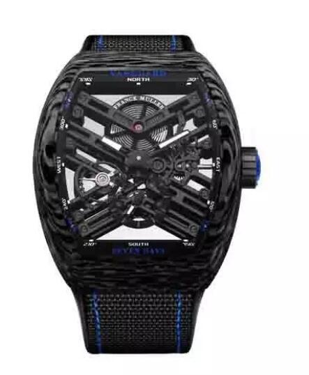 Franck Muller Vanguard V45 S6 SQT CARBON.BL Replica Watch